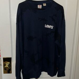 Levis Crewneck Black/Dark Blue tie dye Sweater